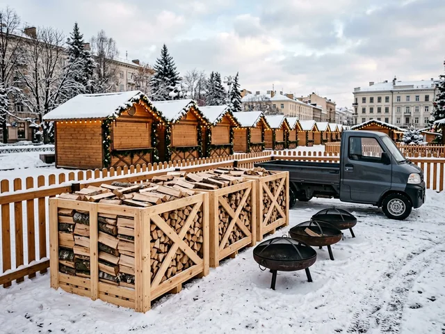 Дрова для ярмарок и городских праздников в Курске